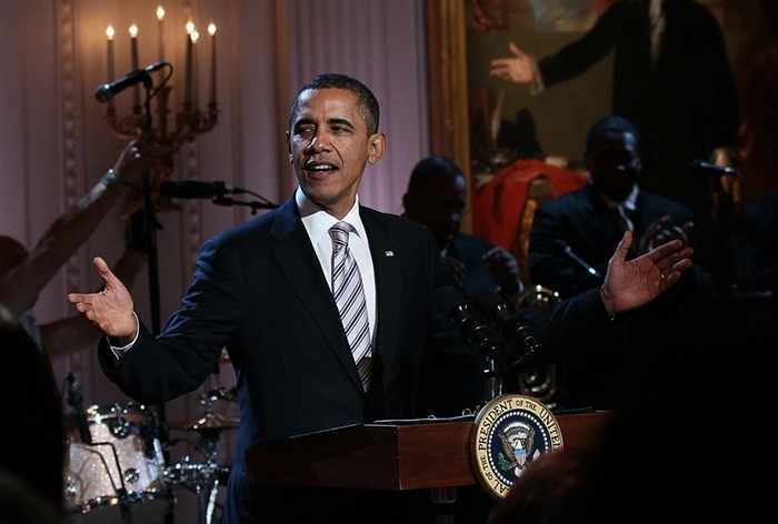 Обама спел c Би Би Кингом и Миком Джаггером прямо в Белом доме (фоторепортаж)